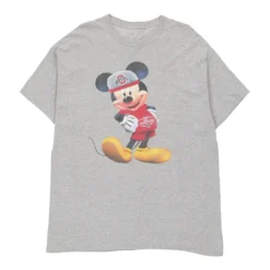 Vintage Mickey Mouse Ohio State Unbranded T-Shirt - 2XL Grey Cotton