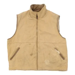 Vintage Wrangler Gilet - 2XL Beige Cotton
