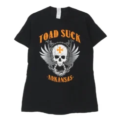 Vintage Arkansas Gildan T-Shirt - Small Black Cotton