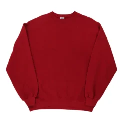 Vintage Russell Athletic Sweatshirt - XL Red Cotton Blend