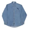 Vintage Port & Company Denim Shirt - XL Blue Cotton -Outlet Garbitic Store Carmen Men 26.01.23241