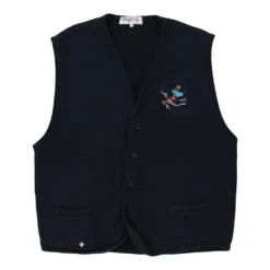 Vintage Unbranded Gilet - Medium Navy Cotton -Outlet Garbitic Store Carmen Mixed 16.02.23252