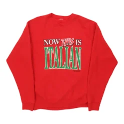 Vintage Unbranded Sweatshirt - XL Red Cotton