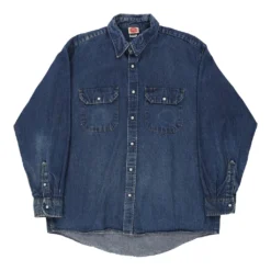 Vintage Red Kap Denim Shirt - XL Blue Cotton