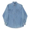 Vintage Saddlebred Denim Shirt - Medium Blue Cotton -Outlet Garbitic Store Carmen mix 13.01.23299