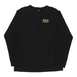 Vintage Electrical Workers Union 424 Canadian Union Apparel Long Sleeve T-Shirt - Large Black Cotton