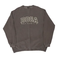 Vintage Boca Sweatshirt - 2XL Brown Cotton
