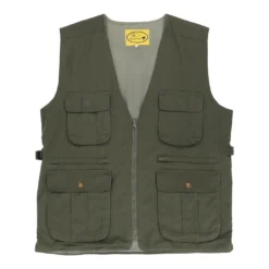 Vintage Follow Me Gilet - 2XL Khaki Polyester Blend