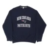Vintage New England Patriots Nfl Sweatshirt - 2XL Navy Cotton -Outlet Garbitic Store Debbie mens jumpers T shirts 23.02.23187