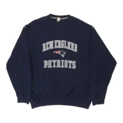 Vintage New England Patriots Nfl Sweatshirt - 2XL Navy Cotton