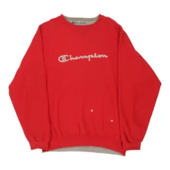 Vintage Champion Sweatshirt - Large Red Cotton -Outlet Garbitic Store Debbie mixed 01.03.23130