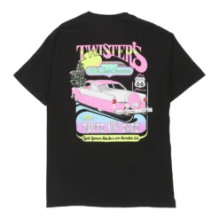 Vintage Route 66 T-Shirt - Medium Black Cotton