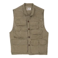 Vintage Unbranded Gilet - Large Brown Cotton