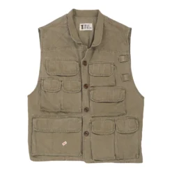 Vintage Unbranded Gilet - Large Brown Cotton -Outlet Garbitic Store Debbie mixed mens tops 24.02.23283