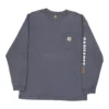 Vintage Carhartt Long Sleeve T-Shirt - Large Navy Cotton -Outlet Garbitic Store Debbie mixed tops 10.03.23100
