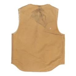 Vintage Heavily Worn Carhartt Gilet - Small Beige Cotton -Outlet Garbitic Store Ele Coats 9.2.23107