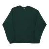 Vintage Hanes Sweatshirt - Large Green Cotton -Outlet Garbitic Store Ele mens 2.3.23 back145