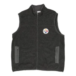 Vintage Pittsburgh Steelers Nfl Gilet - 2XL Grey Polyester