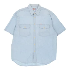 Vintage Roy Rogers Denim Shirt - XL Blue Cotton