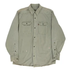Vintage Levis Denim Shirt - Medium Green Cotton -Outlet Garbitic Store Ele mens mixed 8.2.23198