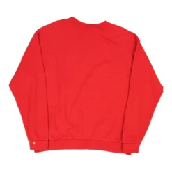 Vintage Fruit Of The Loom Sweatshirt - XL Red Cotton Blend -Outlet Garbitic Store Ele womens BACK159