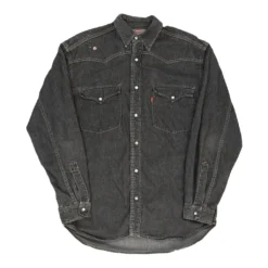 Vintage Levis Denim Shirt - Medium Black Cotton -Outlet Garbitic Store Ella Daisy Mixed Shirts 14.03.23124