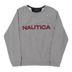 Vintage Nautica Sweatshirt - XL Grey Cotton -Outlet Garbitic Store Erik and Logan Mixed 30.12.22.286