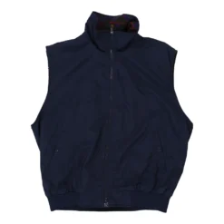 Vintage Claybrooke Sport Gilet - Large Navy Nylon