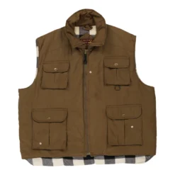 Vintage Branded Lion Gilet - 2XL Brown Polyester Blend -Outlet Garbitic Store Georgie Mens Shirt 01.03.23245