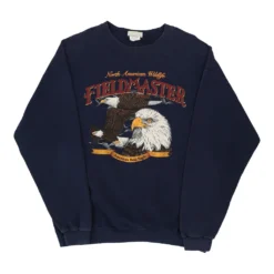 Vintage Fieldmaster Sweatshirt - XL Blue Cotton Blend