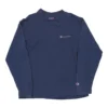 Vintage Champion Long Sleeve T-Shirt - Large Navy Cotton Blend -Outlet Garbitic Store Georgie Mens sporty tops 10.03.23315