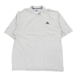 Vintage Adidas T-Shirt - Large Grey Cotton