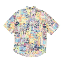 Vintage Pedro Gomez Patterned Shirt - Small Multicoloured Cotton