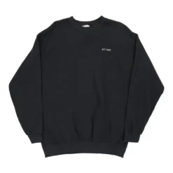 Vintage Lee Sweatshirt - Large Black Cotton Blend