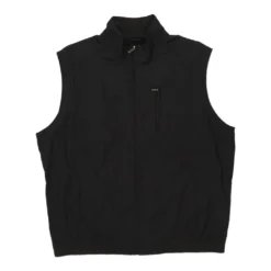 Vintage Izod Gilet - XL Black Polyester