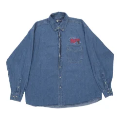 Vintage Blue Generation Denim Shirt - XL Blue Cotton