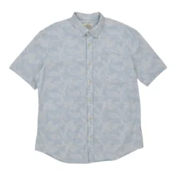 Vintage St. Johns Bay Patterned Shirt - XL Blue Cotton