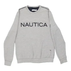 Vintage Nautica Sweatshirt - Medium Grey Cotton