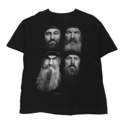 Vintage Duck Dynasty T-Shirt - Large Black Cotton
