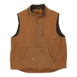 Vintage Wells Lamont Gilet - XL Brown Cotton -Outlet Garbitic Store Logan Mixed Tops 27.01.23.203