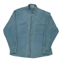 Vintage Bugle Boy Denim Shirt - XL Blue Cotton