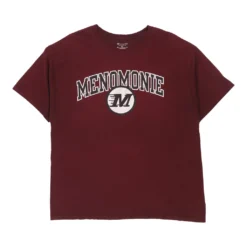 Vintage Menomonie Champion T-Shirt - XL Burgundy Cotton