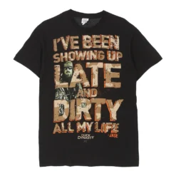 Vintage Duck Dynasty Delta T-Shirt - Medium Black Cotton