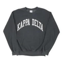 Vintage Kappa Delta Gildan Sweatshirt - Medium Grey Cotton