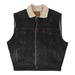 Vintage Complices Denim Gilet - XL Black Cotton
