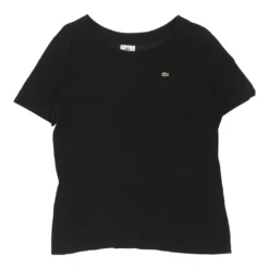 Vintage Lacoste T-Shirt - Large Black Cotton