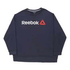 Vintage Reebok Sweatshirt - 3XL Blue Cotton