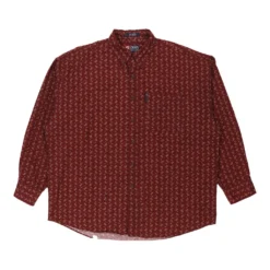 Vintage Chaps Ralph Lauren Patterned Shirt - XL Red Cotton