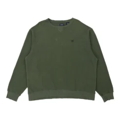 Vintage Izod Sweatshirt - XL Khaki Cotton