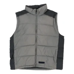 Vintage Champion Gilet - 2XL Grey Polyester